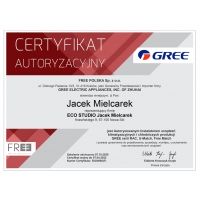 Certyfikat Autoryzowany serwis Klimatyzatorów GREE